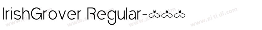 IrishGrover Regular字体转换